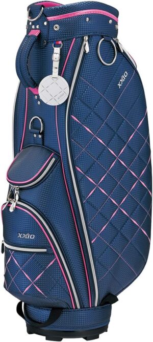 71QvOxHWoAL._AC_SL1200_ XXIO Women Lightweight Cart Bag Navy/Pink GGC-X113W