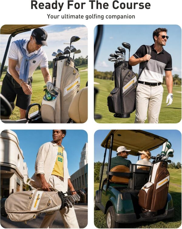 TOURIT Golf Cart Bag with 14-Way Full-Length Dividers