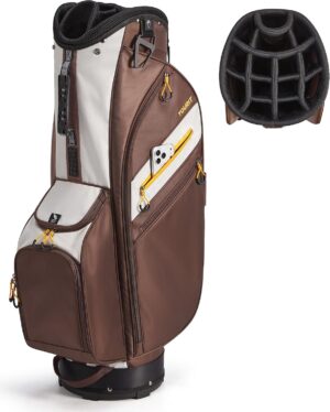TOURIT Golf Cart Bag with 14-Way Full-Length Dividers