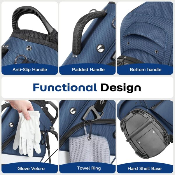 Findway 7-Way Lightweight Golf Stand Bag with Dual Straps